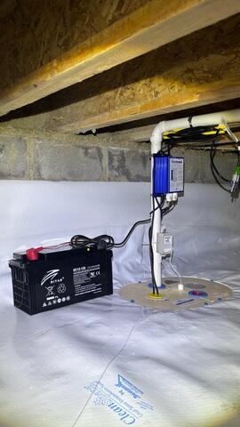 TripleSafe Sump Pump Installed