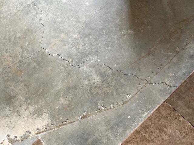 Concrete Crack Stitch Repair Area in Flagstaff, AZ
