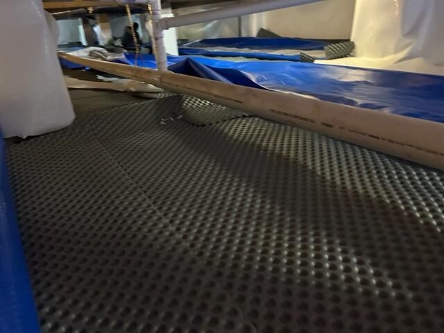 Drainage Matting Installed
