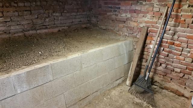 Leaky basement walls.