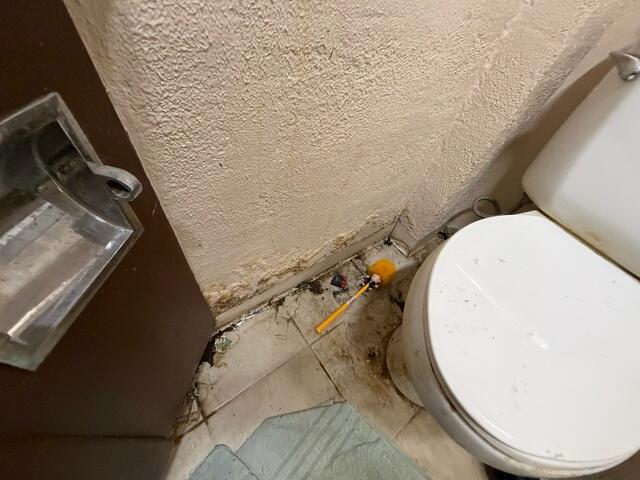 Water Damage Bathroom