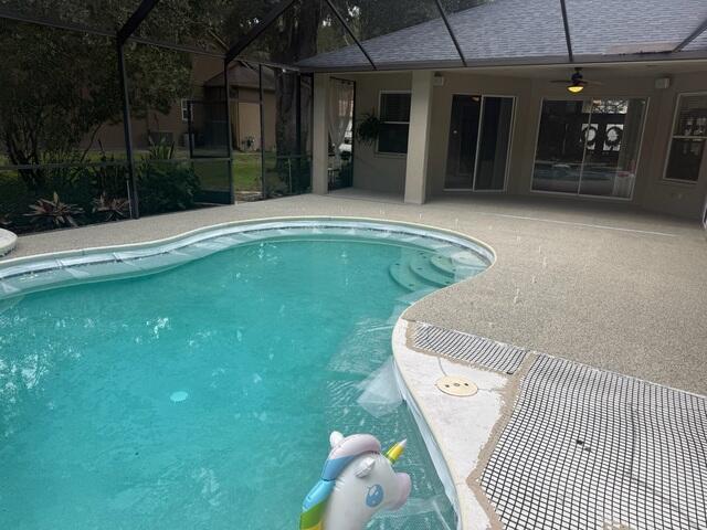 Applying Vuba Stone to Concrete Pool Deck Surface