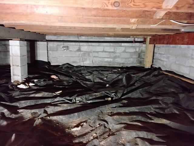 Dirt Crawl Space with a Compromised Wall
