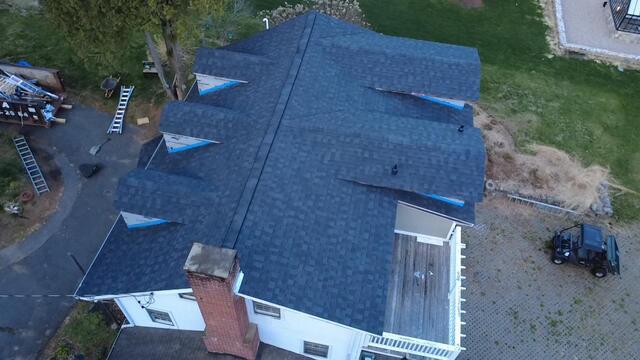 The Completed Roof From Above