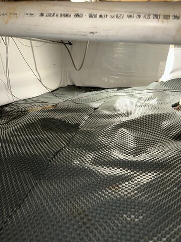 Drainage Matting Installed