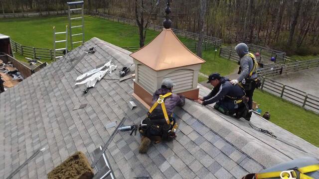 Roofing Around the Cupola