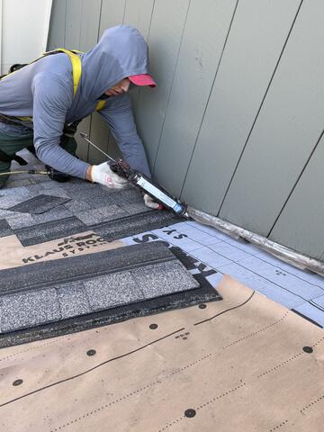 Completing the Step Flashing
