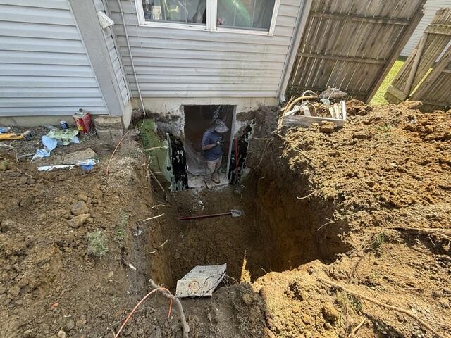 Excavation for Basement Staircase Installation