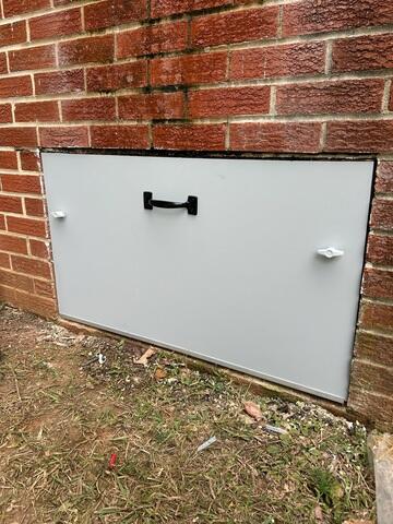 New Crawl Space Door