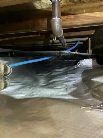 CleanSpace Vapor Barrier Installed in Los Angeles Crawl Space