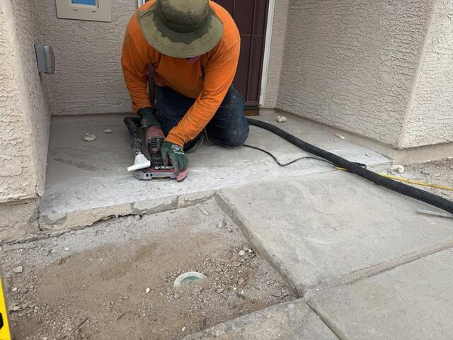 Preparing the Concrete for Vuba Stone