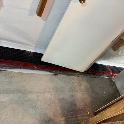Installation du système de drainage intérieur WaterGuard