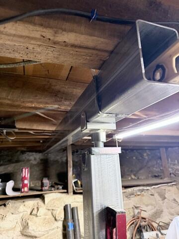 SmartJack Secured to Supplemental Beam