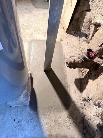 SmartJacks Cemented into Foundation Floor