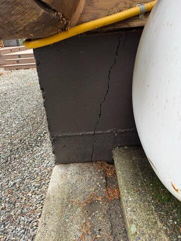 Additional Foundation Wall Crack