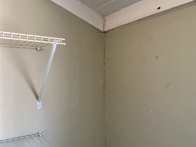 Interior Wall Corner Crack Before Crawl Space Repair