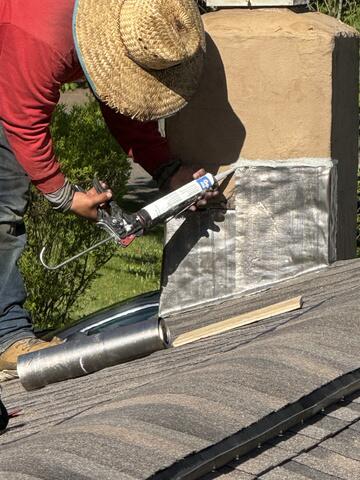 Installing New Chimney Flashing