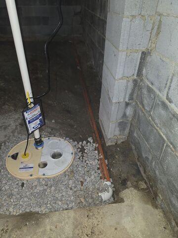StarPipe Drainage Connected to TripleSafe Sump Pump