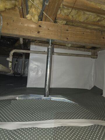 Drainage Matting and SmartJack Support Installed