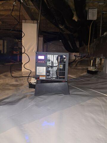 Vapor Barrier and SaniDry Sedona Installed