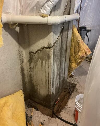 Large and Sprawling Wall Crack