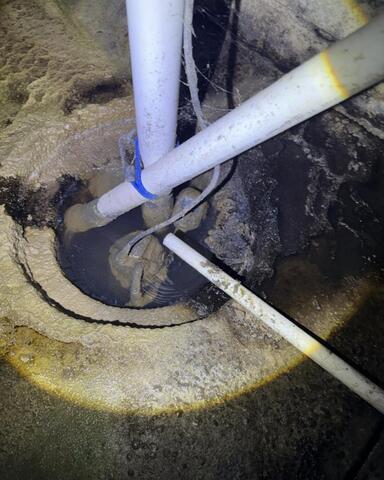 Plugged and Overflowing Sump Pump