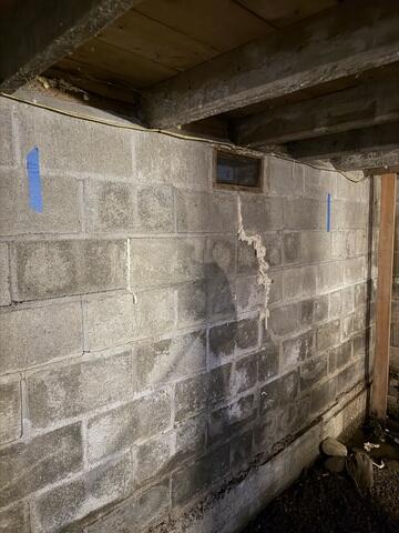 Cracked & Shifting Wall