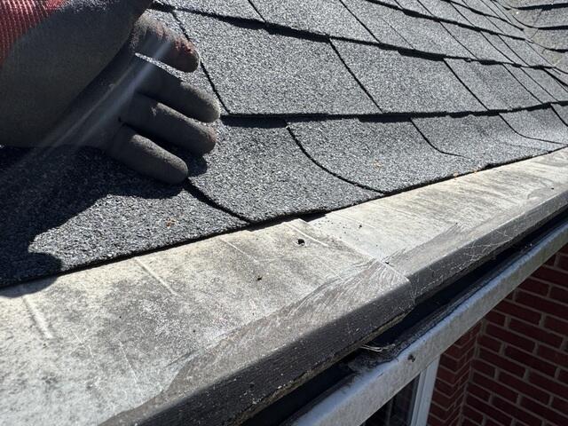 Starting the gutter removal