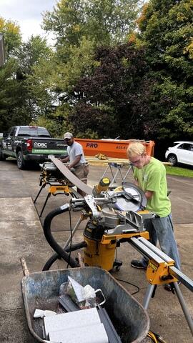 Highly skilled carpenters and clean job site