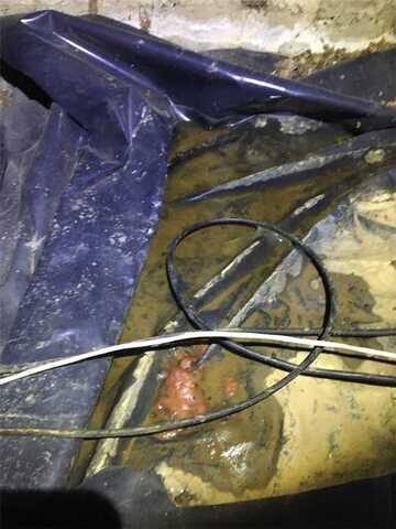 Standing Water Inside of Crawl Space