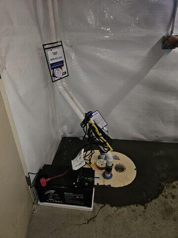 Sump Pump and Battery Back Up