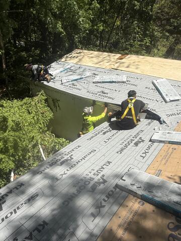 Adding Synthetic Underlayment