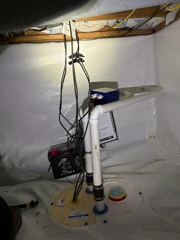 Newly Installed Sump Pump