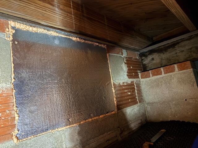 SilverGlo Insulation Seals Crawl Space Wall