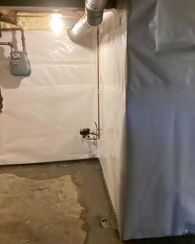 A Discreet Interior Drainage System