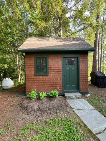 Gutter Shutter Installation for the Shed