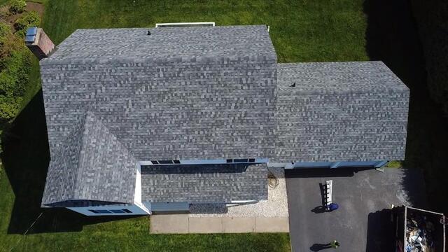A Stunning Aerial View of the Completed Roof