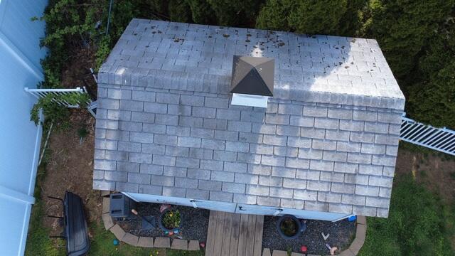 The Shed Roof Before Replacement