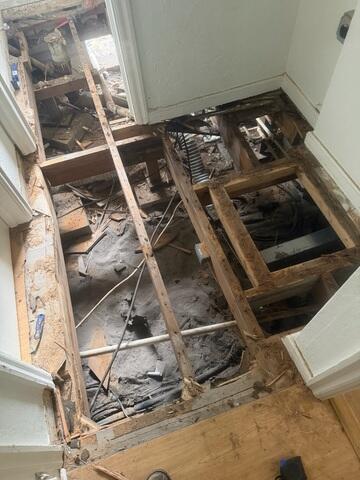 Removing Damaged Subfloors