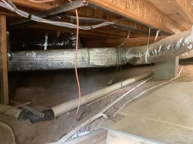 Existing Crawl Space Floor Framing in Show Low, AZ