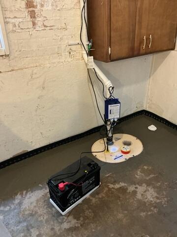 Waterproofed Basement