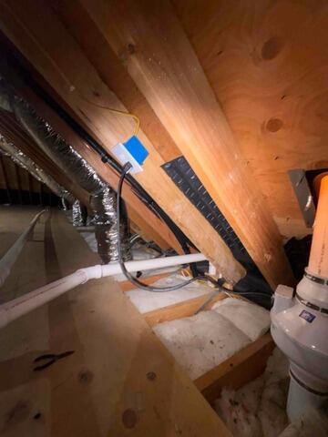 Attic Radon Piping - After