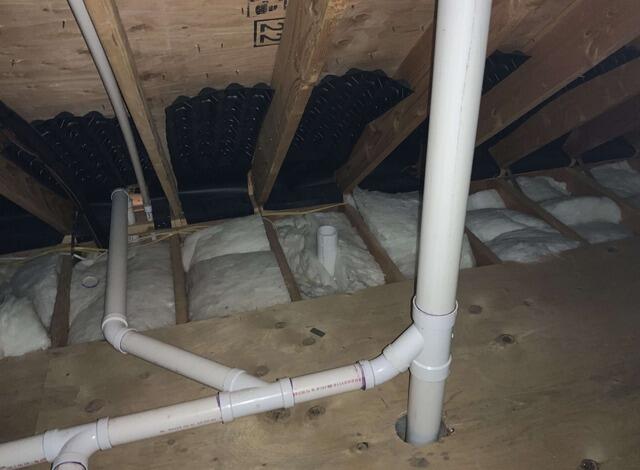 Attic Piping Connections