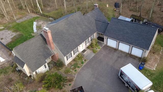 Aerial View of the Completed Roof