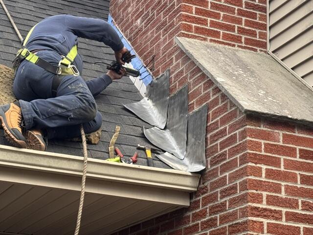 Installing New Chimney Flashing