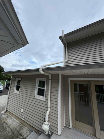 Exterior Radon Piping - Rear of Home