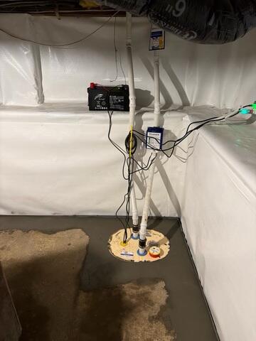 Sump Pump and Battery Back Up