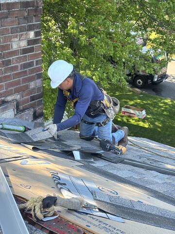 Installing Chimney Flashing