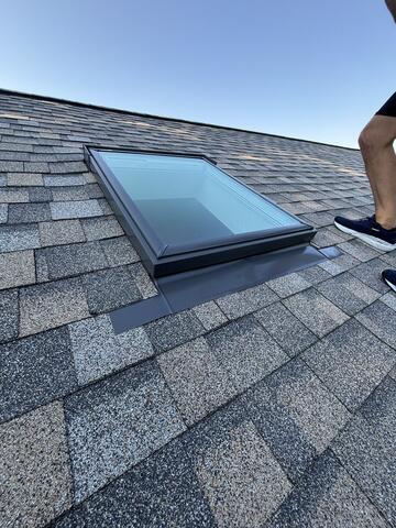 Completed Skylight Flashing