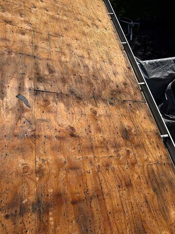 Water-Damaged Roof Decking Revealed